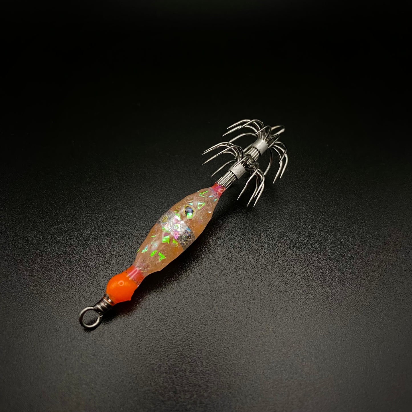 Micro Squid Jig β UV Light Glow Double Hook (Weightless)