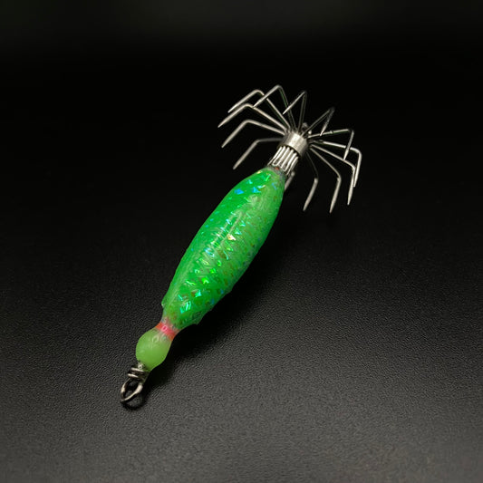 Super Glow Weighted Jig w/ Spider Hook 1/2 oz