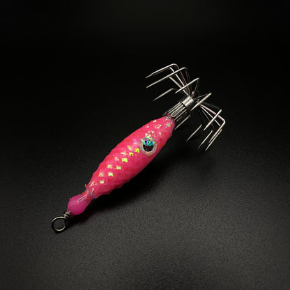 Super Glow Weighted Jig – UV Accents + Realistic Eyes 3/8 oz