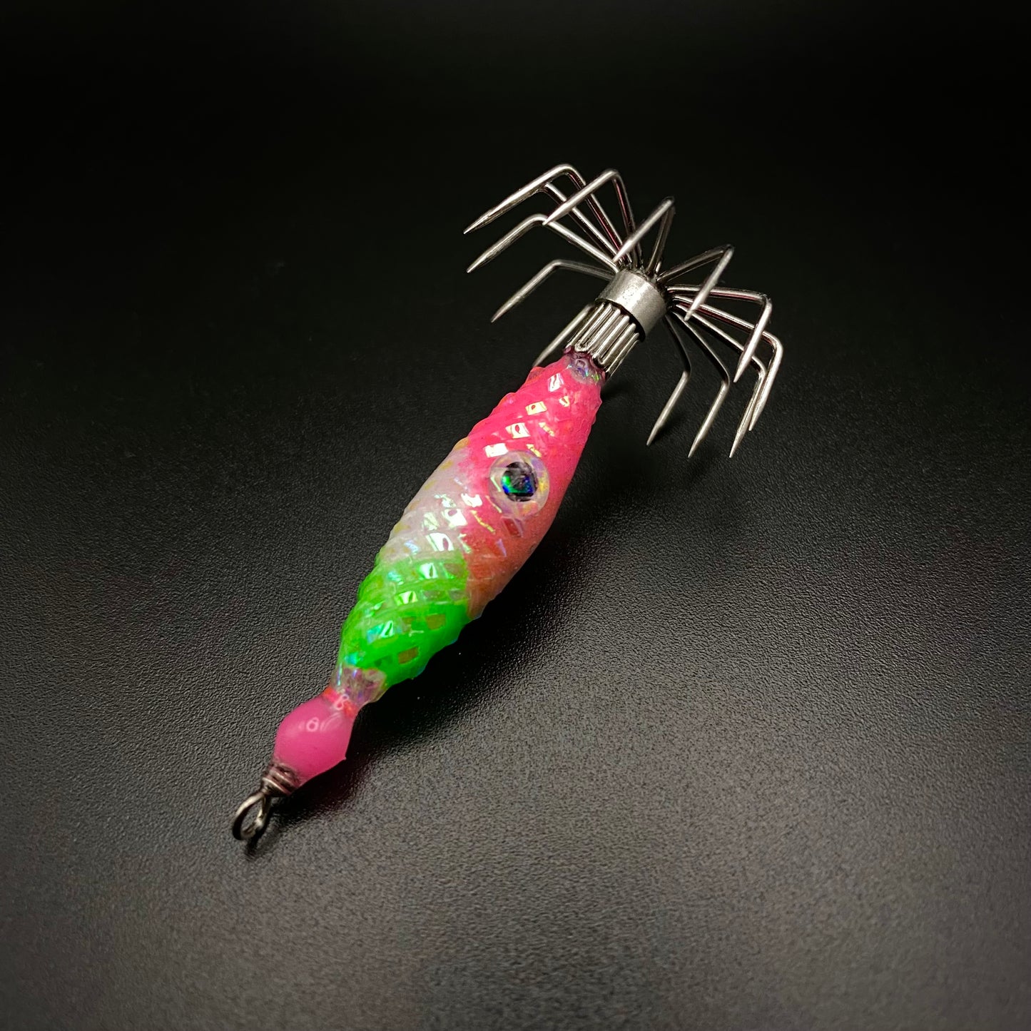 Super Glow Weighted Jig – UV Accents + Realistic Eyes 3/8 oz