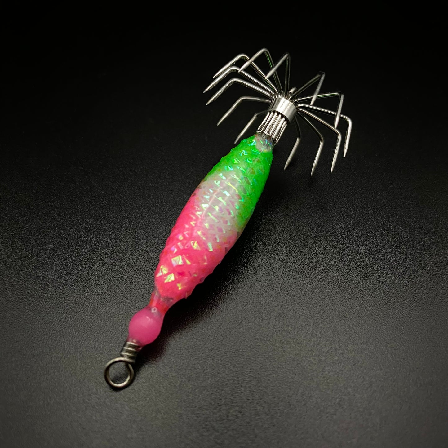 Super Glow Weighted Jig w/ Spider Hook 1/2 oz