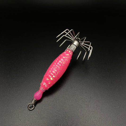 Super Glow Weighted Jig w/ Spider Hook 1/2 oz