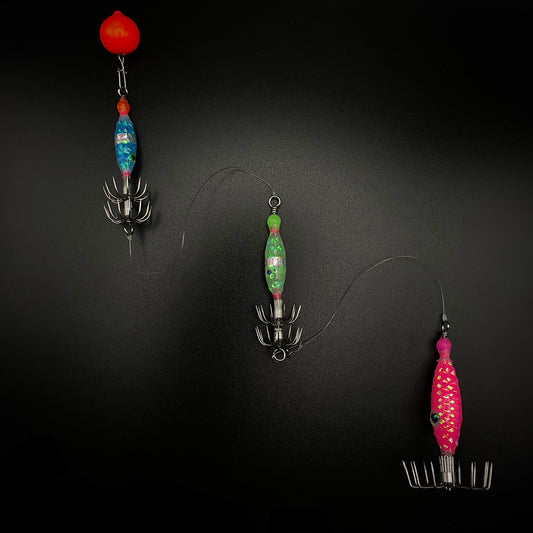 Pre-Rigged Squid Jig Setup – Ready to Fish