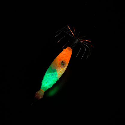 Super Glow Weighted Jig – UV Accents + Realistic Eyes 3/8 oz